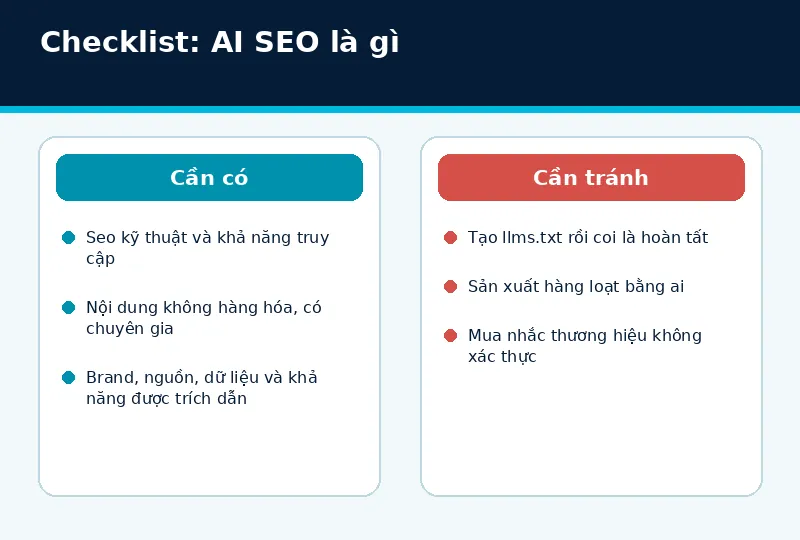 Mô hình triển khai AI SEO là gì
