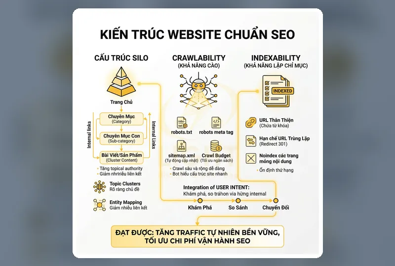 Cấu Trúc Website Chuẩn SEO Giúp Google Hiểu Nội Dung Tốt Hơn