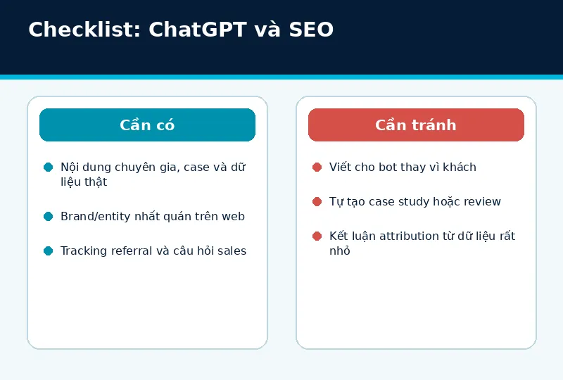 Mô hình triển khai ChatGPT và SEO