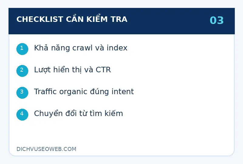 Checklist đánh giá SEO là gì