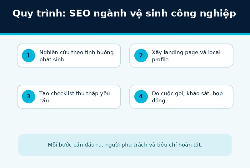 Bối cảnh triển khai SEO ngành vệ sinh công nghiệp